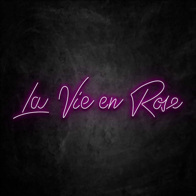 Néon La vie en Rose